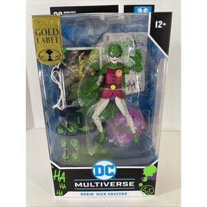 McFarlane Toys Robin Dick Grayson Jokerized Gold Label 7" Figure Exclusive